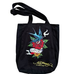 Y2K Ed Hardy Tote Bag, Love Swallow, Christian Audigier Excellent